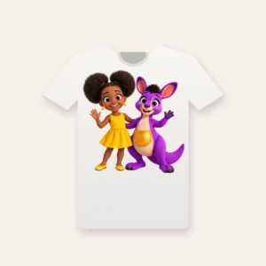 Sample product mockup: Best Friends Tee White